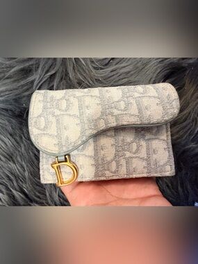 Dior saddle wallet